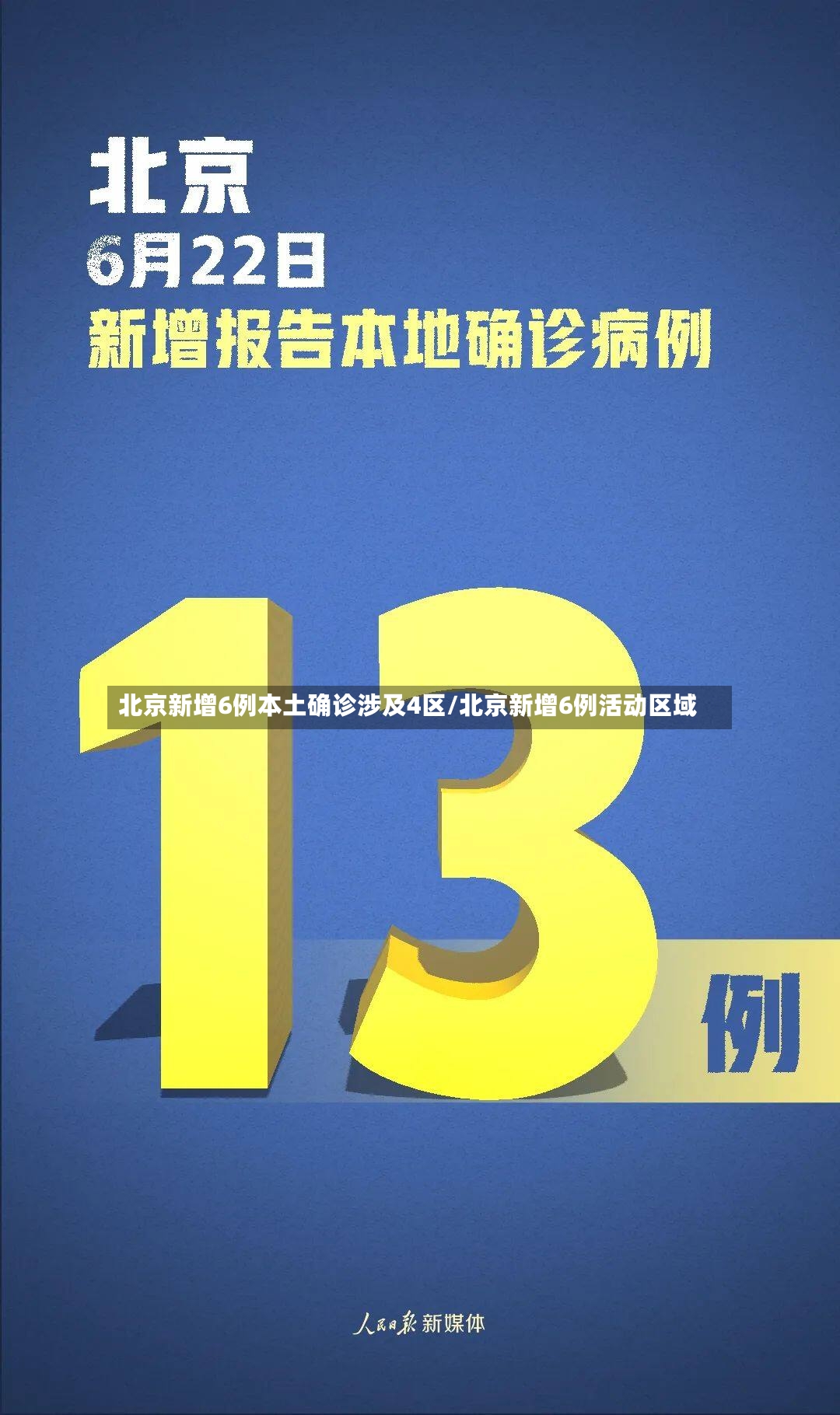北京新增6例本土确诊涉及4区/北京新增6例活动区域-第2张图片