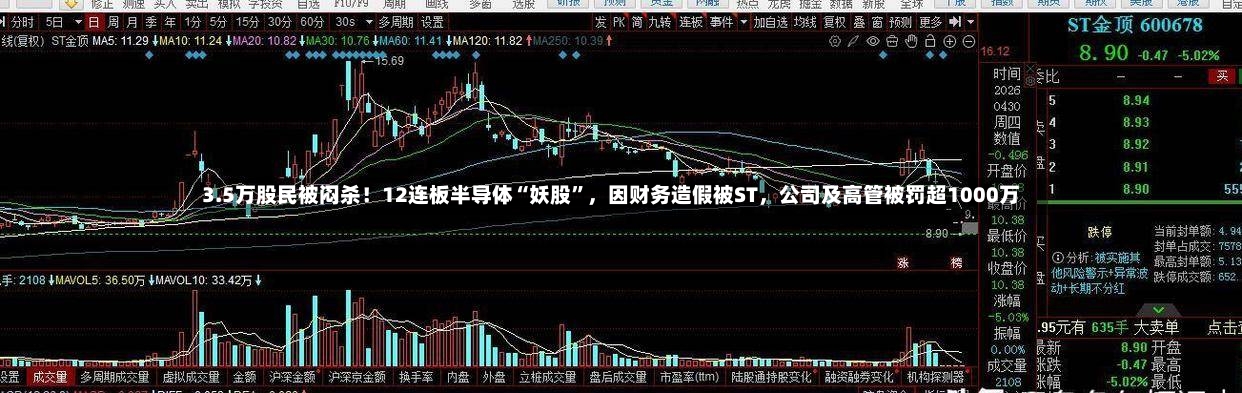3.5万股民被闷杀！12连板半导体“妖股	”，因财务造假被ST，公司及高管被罚超1000万-第2张图片