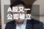 A股又一公司被立案	，实控人失联半年多，上万股民踩雷-第2张图片