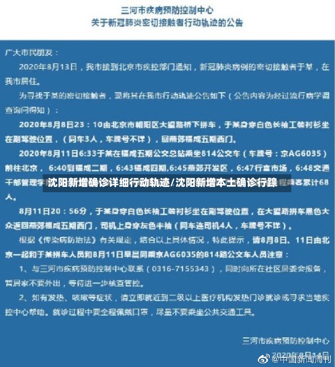 沈阳新增确诊详细行动轨迹/沈阳新增本土确诊行踪