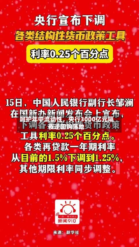 呵护年中流动性，央行3000亿元隔夜逆回购落地-第2张图片