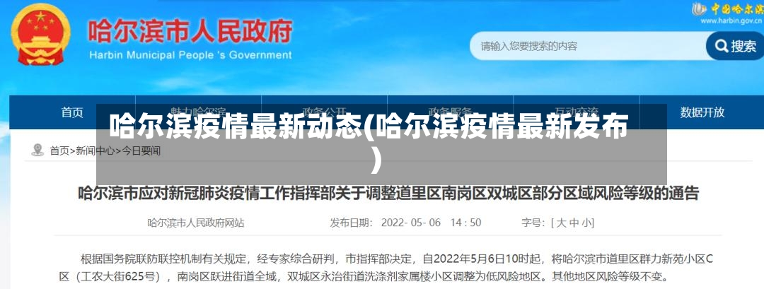 哈尔滨疫情最新动态(哈尔滨疫情最新发布)-第2张图片