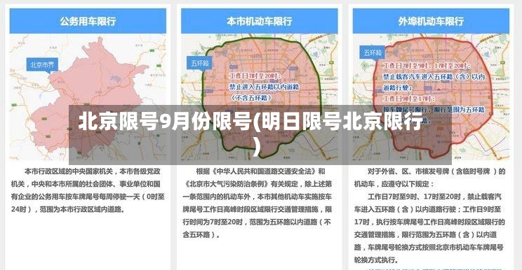 北京限号9月份限号(明日限号北京限行)