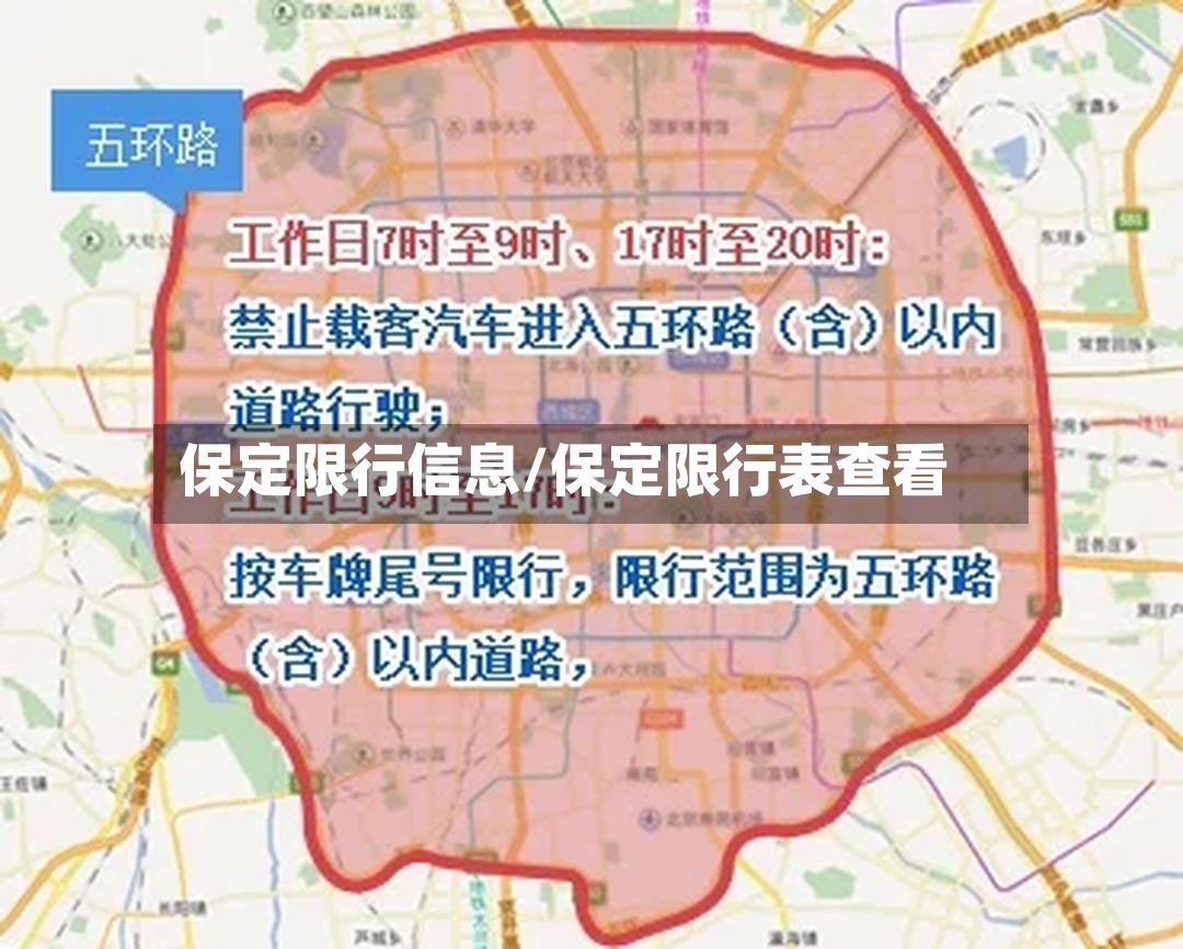 保定限行信息/保定限行表查看-第2张图片