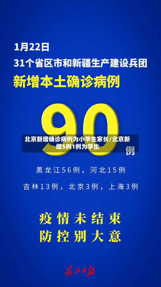 北京新增确诊病例为小学生家长/北京新增5例1例为学生