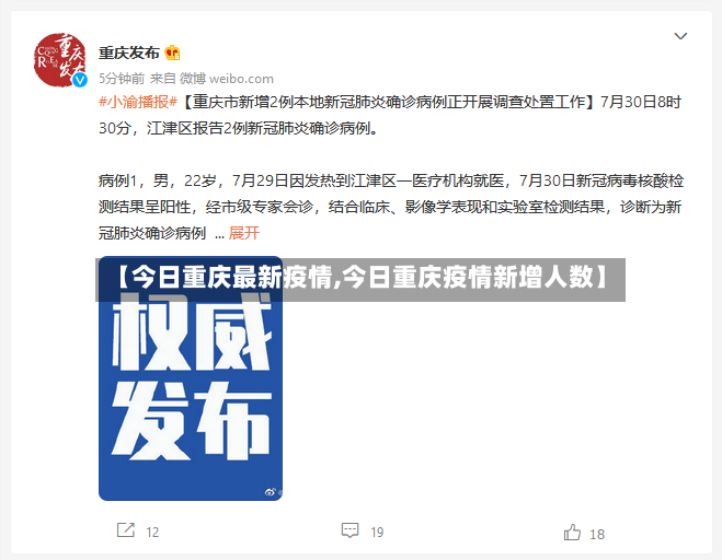 【今日重庆最新疫情,今日重庆疫情新增人数】