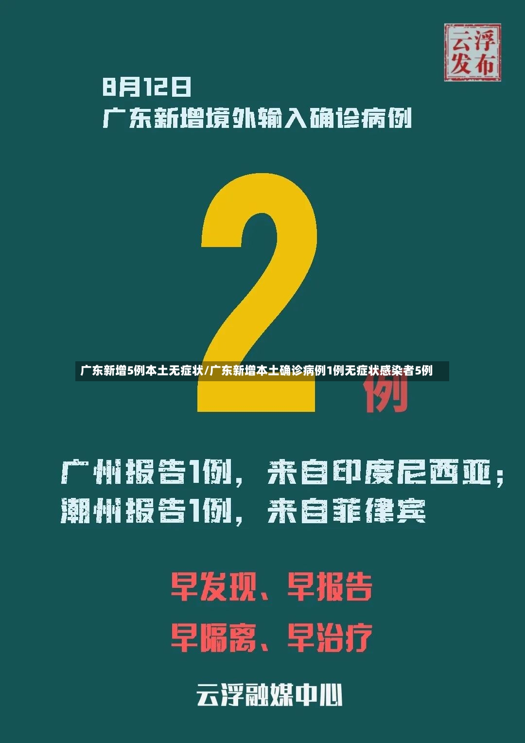 广东新增5例本土无症状/广东新增本土确诊病例1例无症状感染者5例