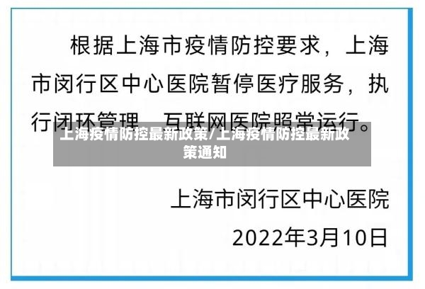 上海疫情防控最新政策/上海疫情防控最新政策通知-第2张图片