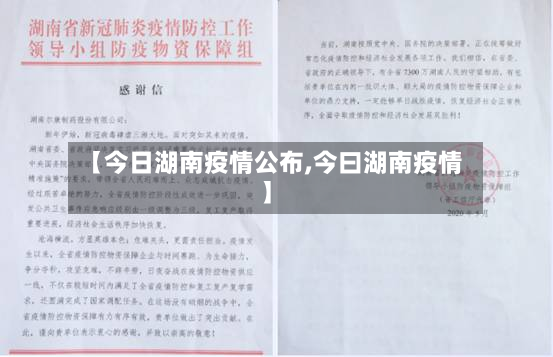 【今日湖南疫情公布,今曰湖南疫情】