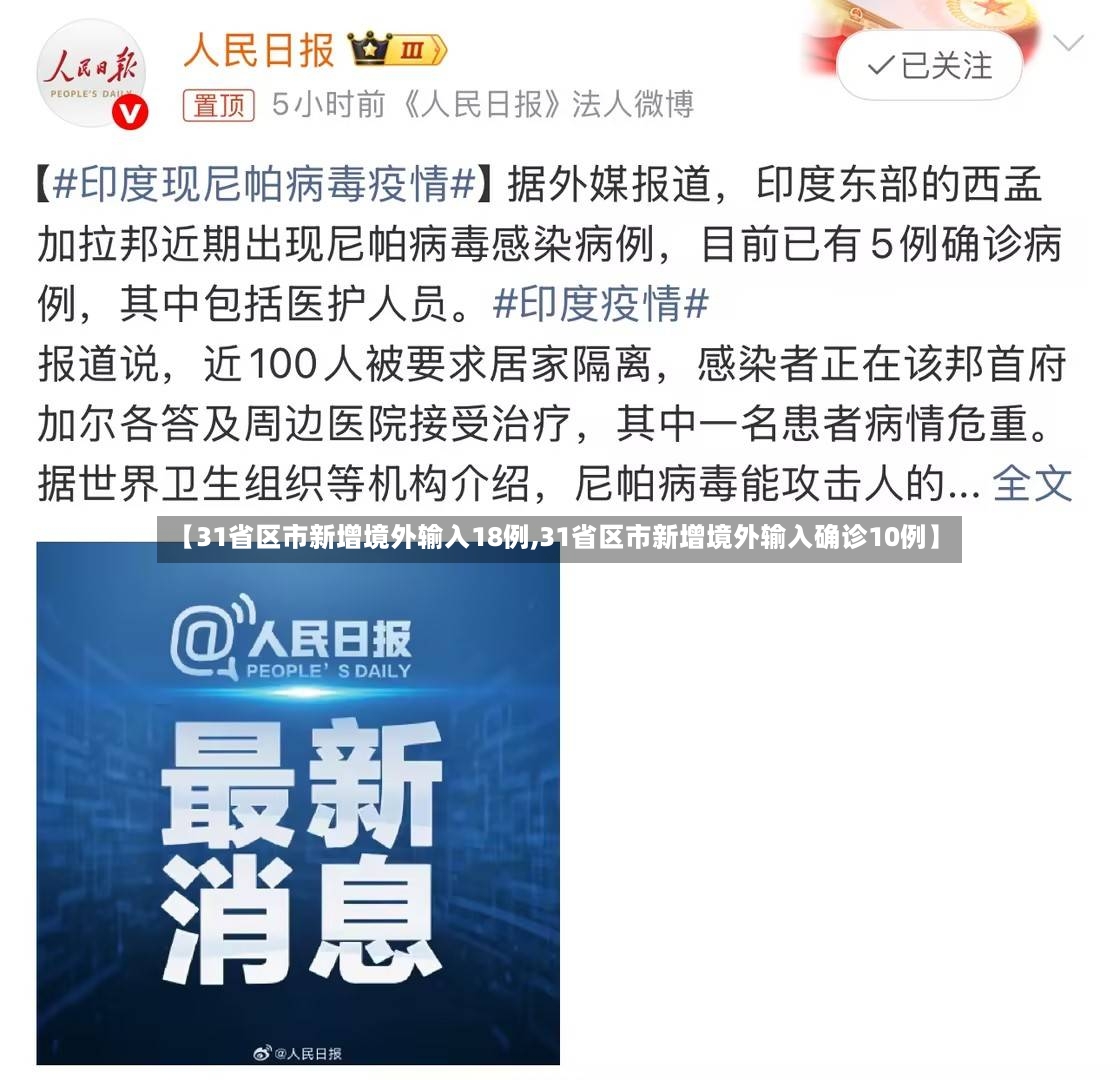 【31省区市新增境外输入18例,31省区市新增境外输入确诊10例】-第3张图片