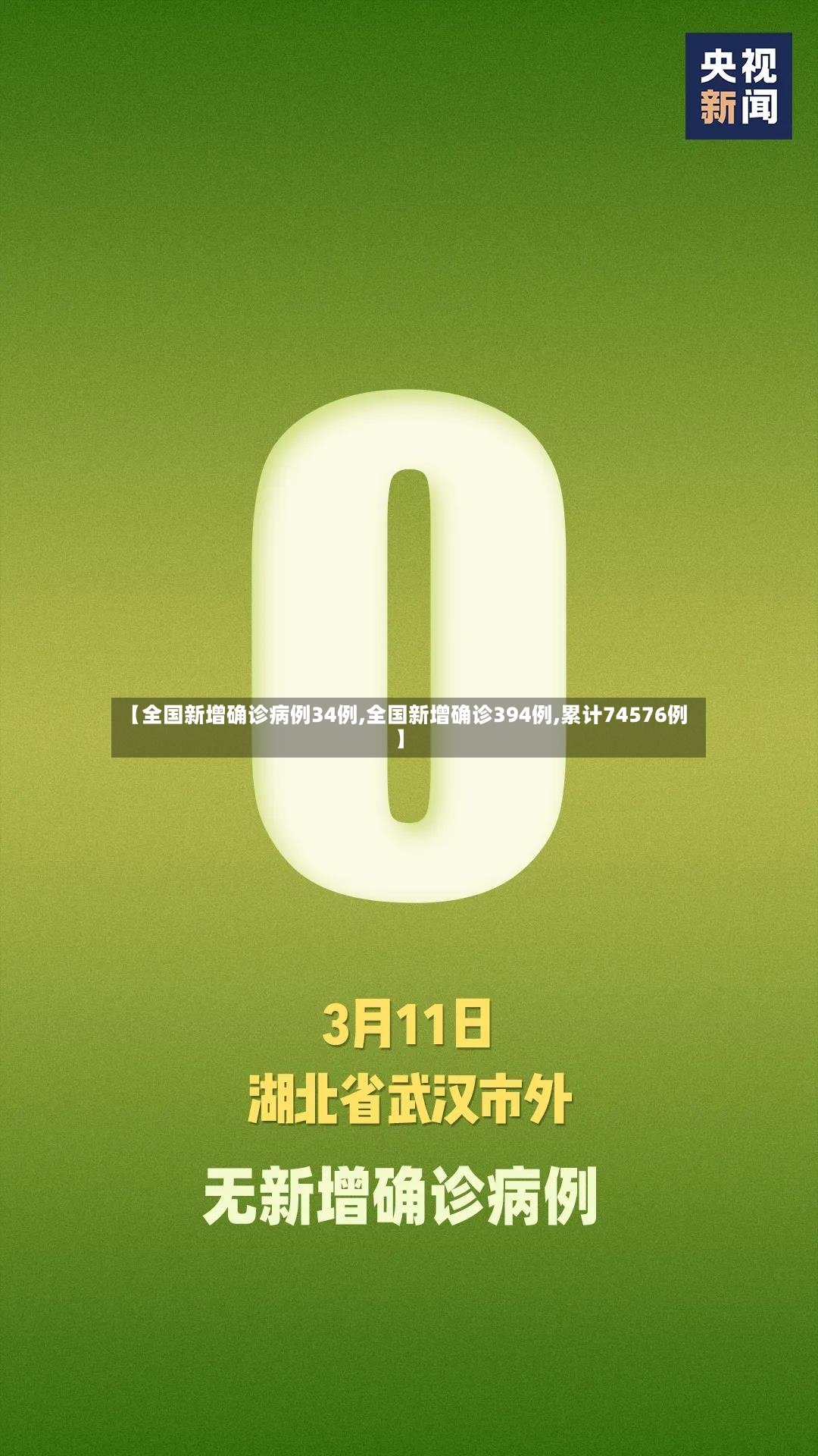 【全国新增确诊病例34例,全国新增确诊394例,累计74576例】-第2张图片