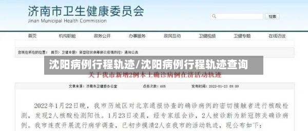 沈阳病例行程轨迹/沈阳病例行程轨迹查询