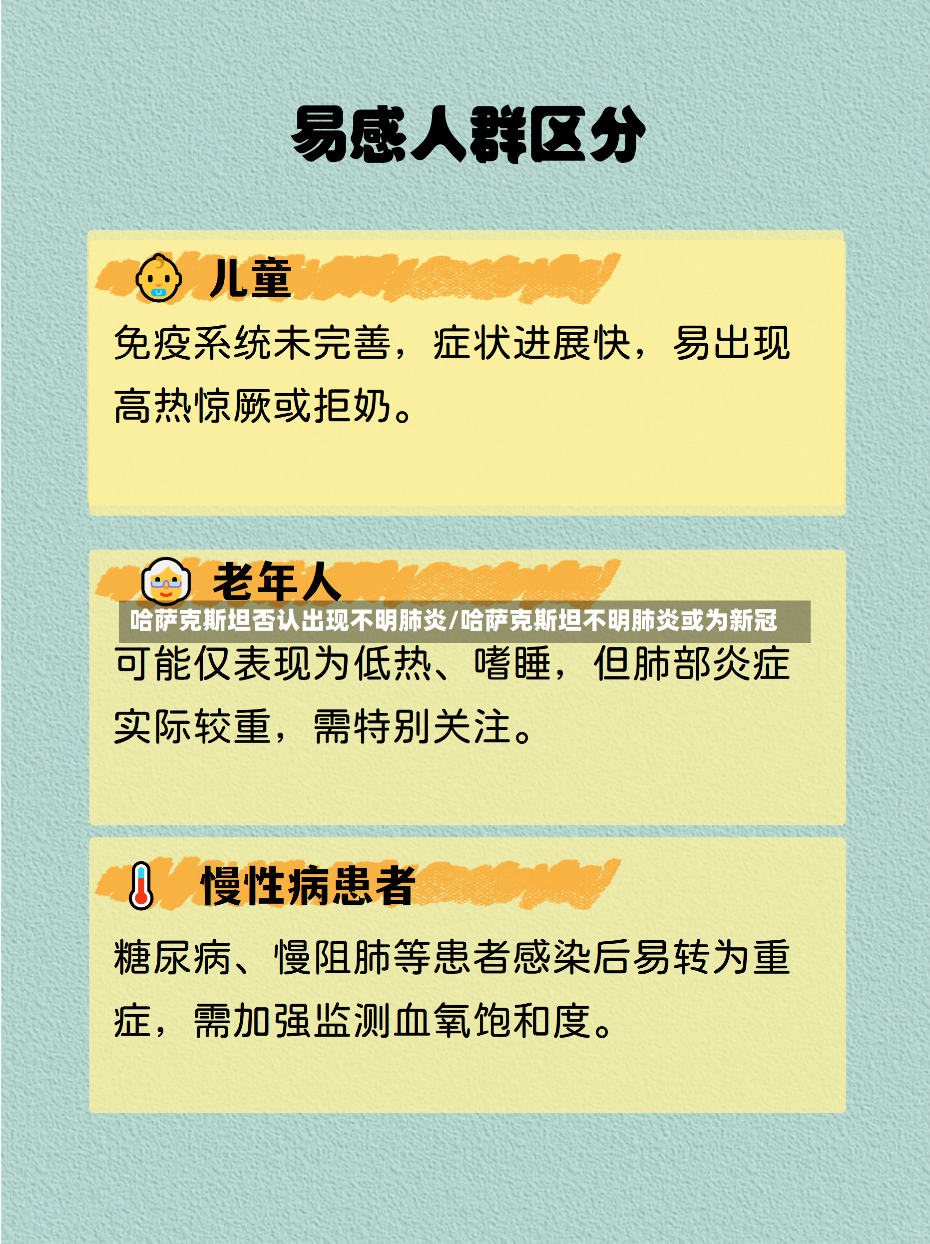 哈萨克斯坦否认出现不明肺炎/哈萨克斯坦不明肺炎或为新冠