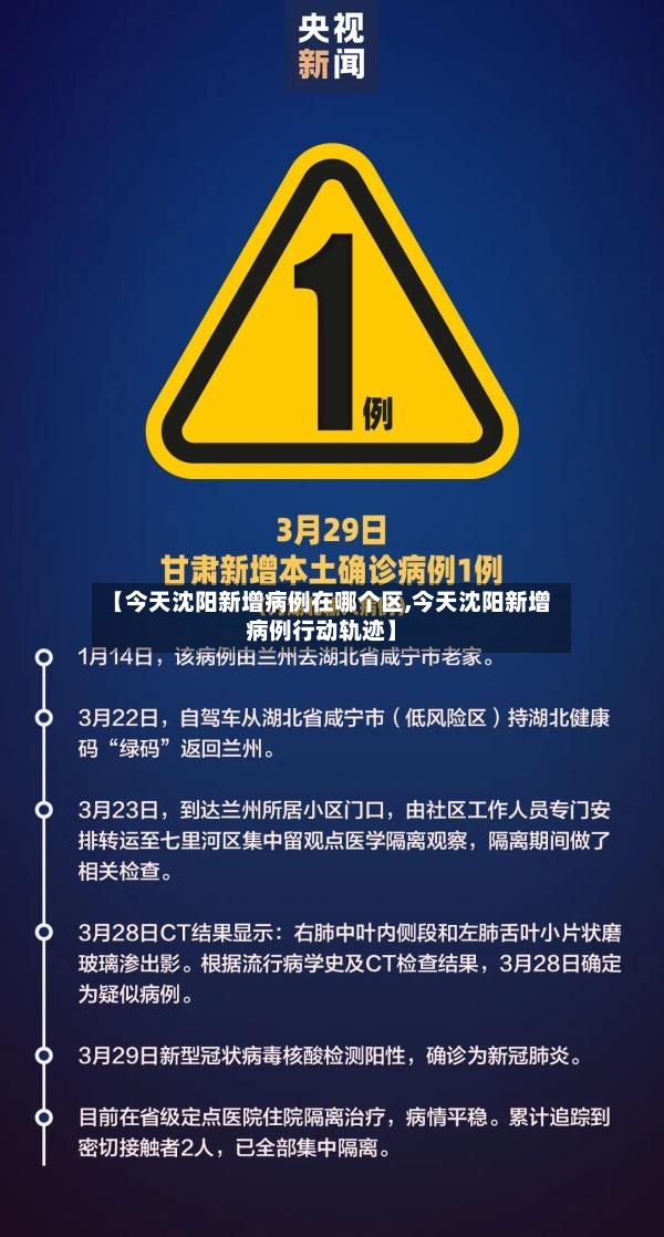 【今天沈阳新增病例在哪个区,今天沈阳新增病例行动轨迹】