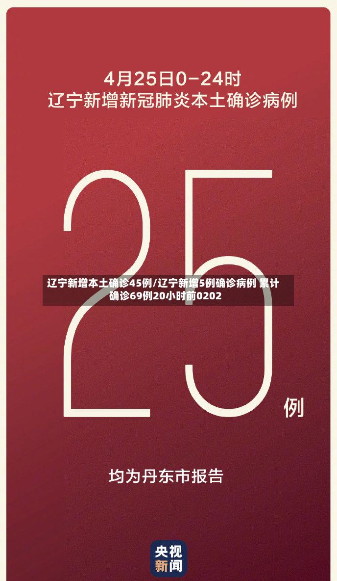 辽宁新增本土确诊45例/辽宁新增5例确诊病例 累计确诊69例20小时前0202