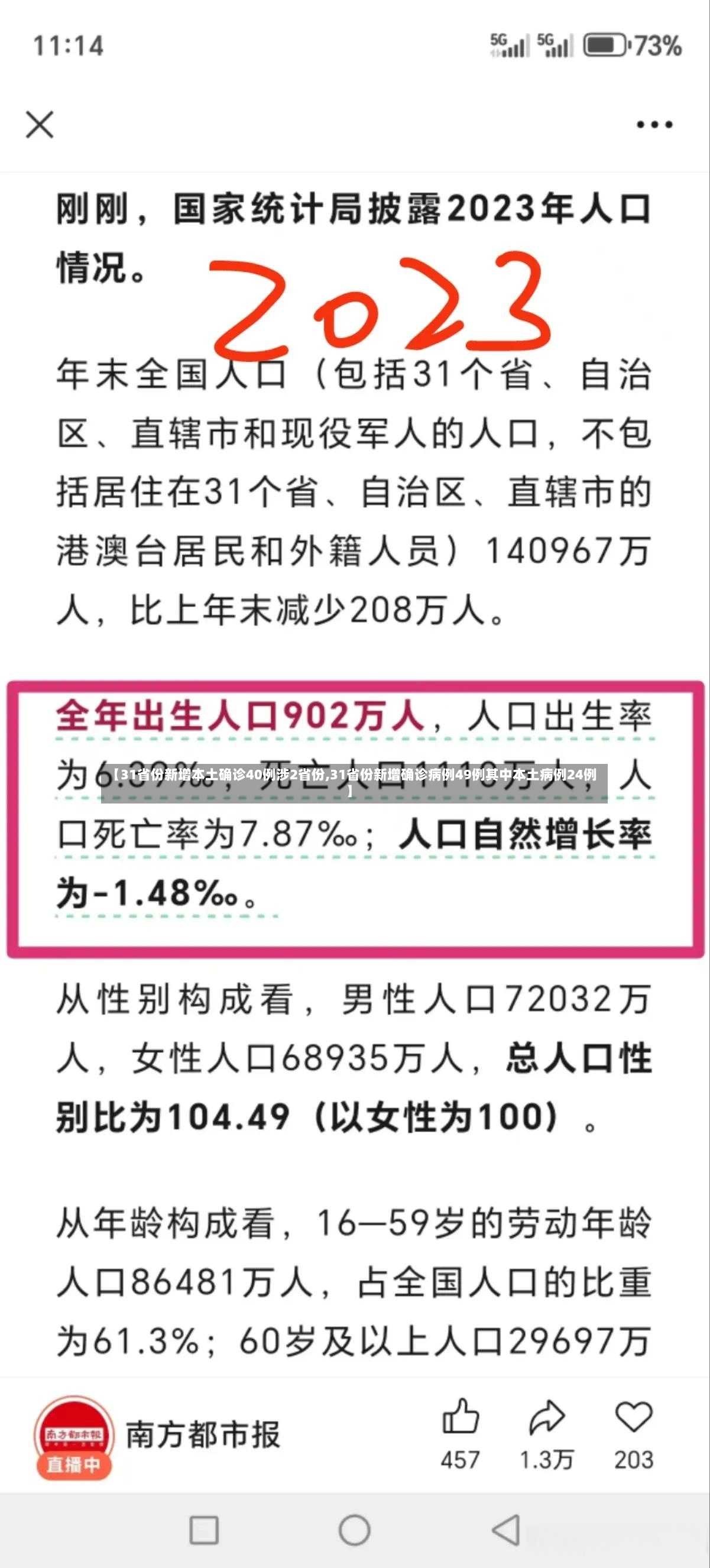 【31省份新增本土确诊40例涉2省份,31省份新增确诊病例49例其中本土病例24例】-第2张图片