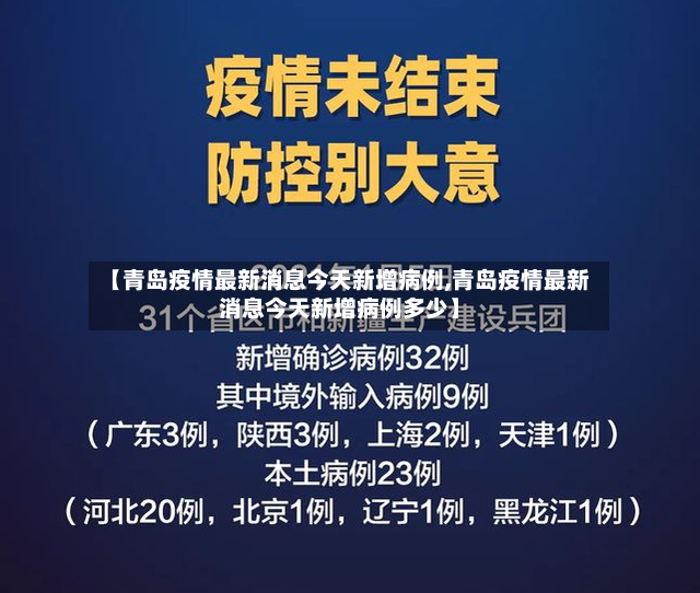 【青岛疫情最新消息今天新增病例,青岛疫情最新消息今天新增病例多少】-第2张图片
