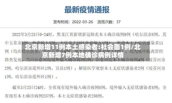 北京新增11例本土感染者:社会面1例/北京新增7例本地确诊病例详情-第2张图片