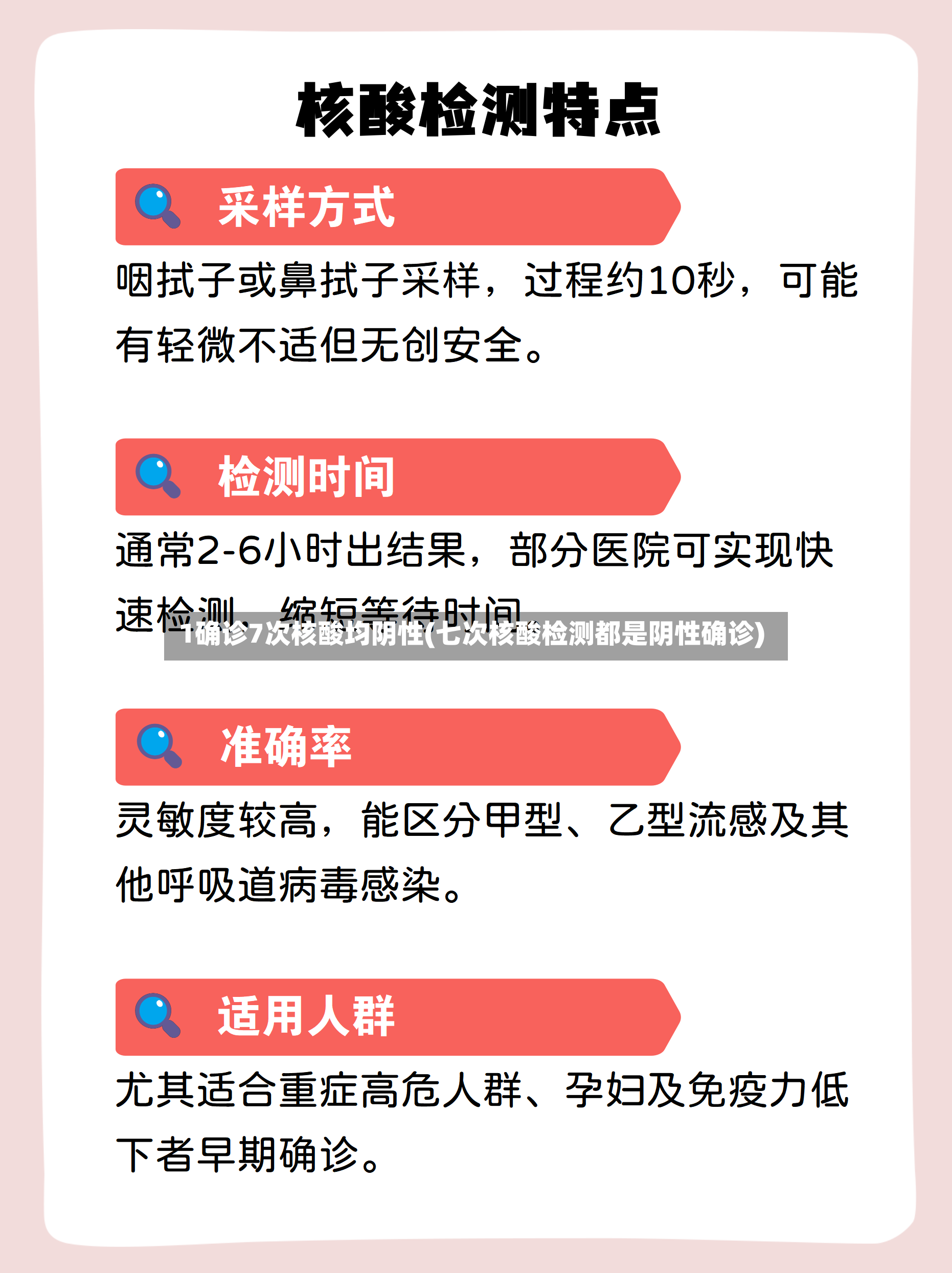 1确诊7次核酸均阴性(七次核酸检测都是阴性确诊)