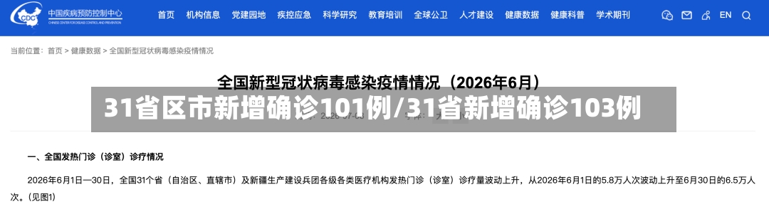 31省区市新增确诊101例/31省新增确诊103例-第3张图片