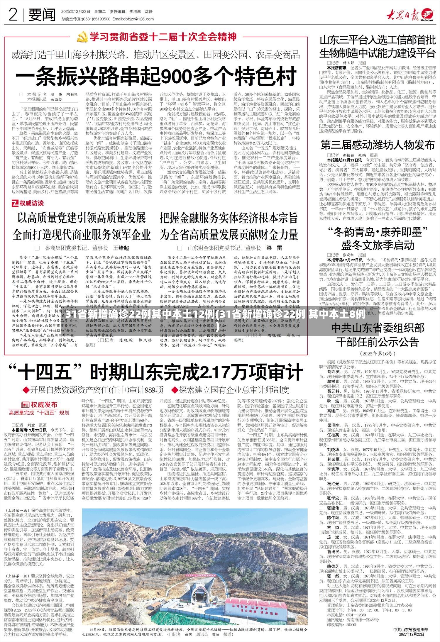 31省新增确诊22例其中本土12例(31省新增确诊22例 其中本土8例)