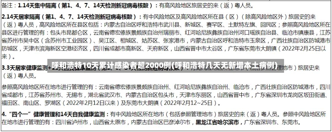 呼和浩特10天累计感染者超2000例(呼和浩特几天无新增本土病例)-第3张图片